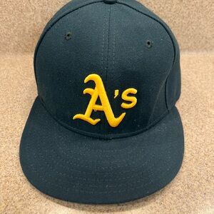 Oakland Athletics Green and Yellow Baseball Cap